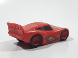 Disney Pixar Cars Lightning McQueen Red PVC Hard Rubber Toy Sports Car Vehicle