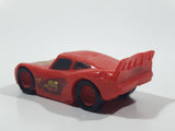 Disney Pixar Cars Lightning McQueen Red PVC Hard Rubber Toy Sports Car Vehicle