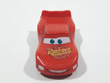 Disney Pixar Cars Lightning McQueen Red PVC Hard Rubber Toy Sports Car Vehicle