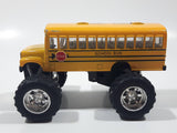 Kinsfun KS 5108 Whistler, Canada Monster Truck School Bus Yellow Pull Back Die Cast Toy Car Vehicle