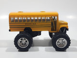 Kinsfun KS 5108 Whistler, Canada Monster Truck School Bus Yellow Pull Back Die Cast Toy Car Vehicle