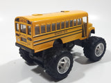 Kinsfun KS 5108 Whistler, Canada Monster Truck School Bus Yellow Pull Back Die Cast Toy Car Vehicle
