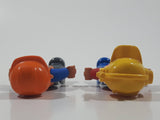 Lego Duplo 47394 Construction Worker Characters Orange Vests Yellow and Orange Helmets 2 1/2" Tall Plastic Toy Figures Set of 2