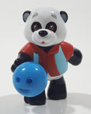 Ganz Webkinz Panda with Blue Bowling Ball 2" Tall PVC Toy Figure