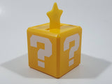 2019 McDonald's Nintendo Super Mario Yellow Question Mark Block with Star Plastic Toy Figure