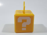 2019 McDonald's Nintendo Super Mario Yellow Question Mark Block with Star Plastic Toy Figure