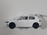 Majorette VW Golf GTI White 1/64 Scale Die Cast Toy Car Vehicle with Opening Rear Hatch