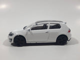 Majorette VW Golf GTI White 1/64 Scale Die Cast Toy Car Vehicle with Opening Rear Hatch