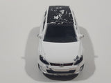 Majorette VW Golf GTI White 1/64 Scale Die Cast Toy Car Vehicle with Opening Rear Hatch