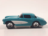 Maisto 1957 Chevrolet Corvette Teal With White Stripe Die Cast Toy Car Vehicle
