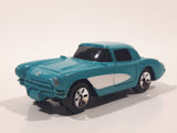 Maisto 1957 Chevrolet Corvette Teal With White Stripe Die Cast Toy Car Vehicle
