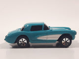Maisto 1957 Chevrolet Corvette Teal With White Stripe Die Cast Toy Car Vehicle