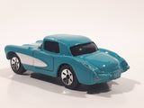 Maisto 1957 Chevrolet Corvette Teal With White Stripe Die Cast Toy Car Vehicle