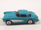 Maisto 1957 Chevrolet Corvette Teal With White Stripe Die Cast Toy Car Vehicle