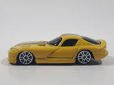 2009 Maisto 1998 Dodge Viper GT2 Yellow With Black Stripes Die Cast Toy Car Vehicle Missing Spoiler