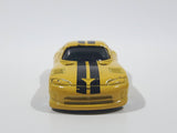 2009 Maisto 1998 Dodge Viper GT2 Yellow With Black Stripes Die Cast Toy Car Vehicle Missing Spoiler