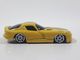 2009 Maisto 1998 Dodge Viper GT2 Yellow With Black Stripes Die Cast Toy Car Vehicle Missing Spoiler