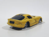 2009 Maisto 1998 Dodge Viper GT2 Yellow With Black Stripes Die Cast Toy Car Vehicle Missing Spoiler