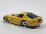 2009 Maisto 1998 Dodge Viper GT2 Yellow With Black Stripes Die Cast Toy Car Vehicle Missing Spoiler