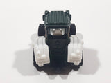 2010 Matchbox Farm Rigs Tractor Forest Green and White Die Cast Toy Car Farm Machinery Vehicle