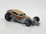 2001 Hot Wheels Surf Crate Gold Die Cast Toy Car Vehicle No Surfboard