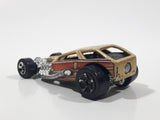 2001 Hot Wheels Surf Crate Gold Die Cast Toy Car Vehicle No Surfboard