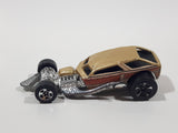 2001 Hot Wheels Surf Crate Gold Die Cast Toy Car Vehicle No Surfboard