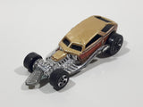 2001 Hot Wheels Surf Crate Gold Die Cast Toy Car Vehicle No Surfboard