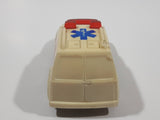 1997 Hot Wheels Ambulance Tan Die Cast Toy Car Vehicle - McDonald's Happy Meal
