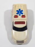 1997 Hot Wheels Ambulance Tan Die Cast Toy Car Vehicle - McDonald's Happy Meal
