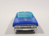 2001 Hot Wheels Hippie Mobiles '64 Lincoln Continental Convertible Metalflake Blue Die Cast Toy Car Vehicle