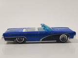 2001 Hot Wheels Hippie Mobiles '64 Lincoln Continental Convertible Metalflake Blue Die Cast Toy Car Vehicle