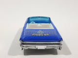 2001 Hot Wheels Hippie Mobiles '64 Lincoln Continental Convertible Metalflake Blue Die Cast Toy Car Vehicle