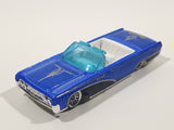 2001 Hot Wheels Hippie Mobiles '64 Lincoln Continental Convertible Metalflake Blue Die Cast Toy Car Vehicle