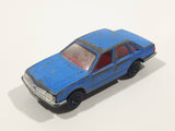 Rare Vintage PlayArt Opel Senator Sedan Blue Die Cast Toy Car Vehicle Made in Hong Kong