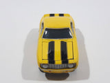 2001 Johnny Lightning Popular Hot Rodding 1969 Chevrolet Camaro Yellow with Black Stripes Die Cast Toy Car Vehicle with Opening Hood