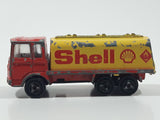 Vintage Majorette Saviem Shell Tanker Truck Red and Yellow 1:100 Scale Die Cast Toy Car Vehicle