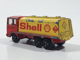 Vintage Majorette Saviem Shell Tanker Truck Red and Yellow 1:100 Scale Die Cast Toy Car Vehicle