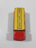 Vintage Majorette Saviem Shell Tanker Truck Red and Yellow 1:100 Scale Die Cast Toy Car Vehicle