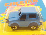 Vintage Cheetah "the fast one!" S8286 Renault 5 Blue Pull Back Motorized Die Cast Toy Car Vehicle New in Package