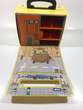 1999 Tomy Tomica Yellow Car Carrying Case Construction Play Set