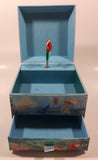 1988 Disney The Little Mermaid Wind up Musical Jewelry Box Plays Under The Sea