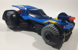 2015 Mattel Fisher Price Imaginext DC Comics  Super Friends Batman Batmobile 9 1/2" Long Black Plastic Toy Car Vehicle