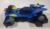 2015 Mattel Fisher Price Imaginext DC Comics  Super Friends Batman Batmobile 9 1/2" Long Black Plastic Toy Car Vehicle