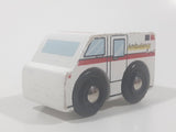 Ambulance White Wood Toy Vehicle