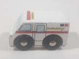 Ambulance White Wood Toy Vehicle