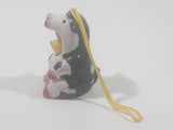 Disney Danglers Winnie The Pooh Dressed in a Cow Costume 2 1/4" Tall Toy Figure