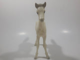 White Plastic Horse Toy Figure 6 3/4" Tall