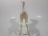 White Plastic Horse Toy Figure 6 3/4" Tall