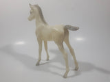 White Plastic Horse Toy Figure 6 3/4" Tall